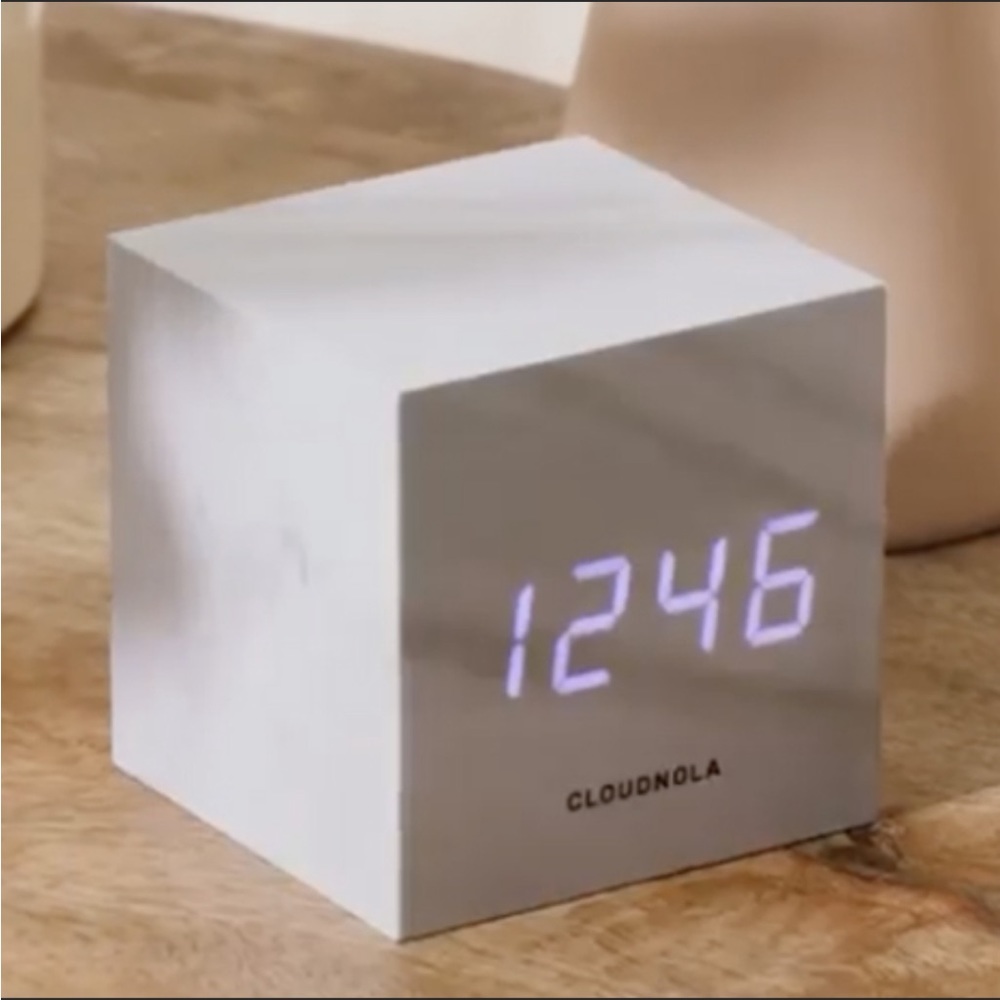 CLOUDNOLA 3-in-1 LED Alarm Block Clock NWT NIB